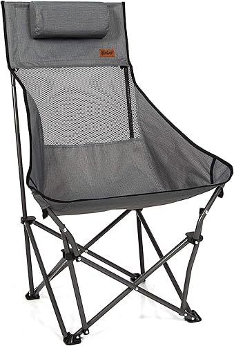 Miniatura 4 de Mac Sports XP Silla de camping plegable con respaldo alto y reposacabezas  Silla de camping ligera que soporta hasta 225 libras con bolsa de