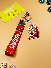 SINCE 7 STORE Cristiano Ronaldo Combo 2 In 1 Premium Double Sided Printed Keychain | Satin Fabric, Multicolor