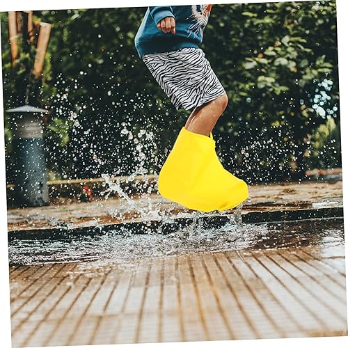 Miniatura 2 de BESPORTBLE 4 pares de fundas de silicona para zapatos protectores de botas de zapatillas resistentes al agua cubierta de botas de lluvia