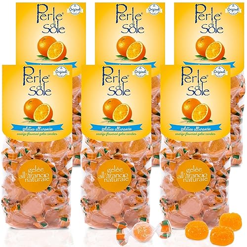 Perle di Sole Jellies naranja 6 bolsas de 705 oz