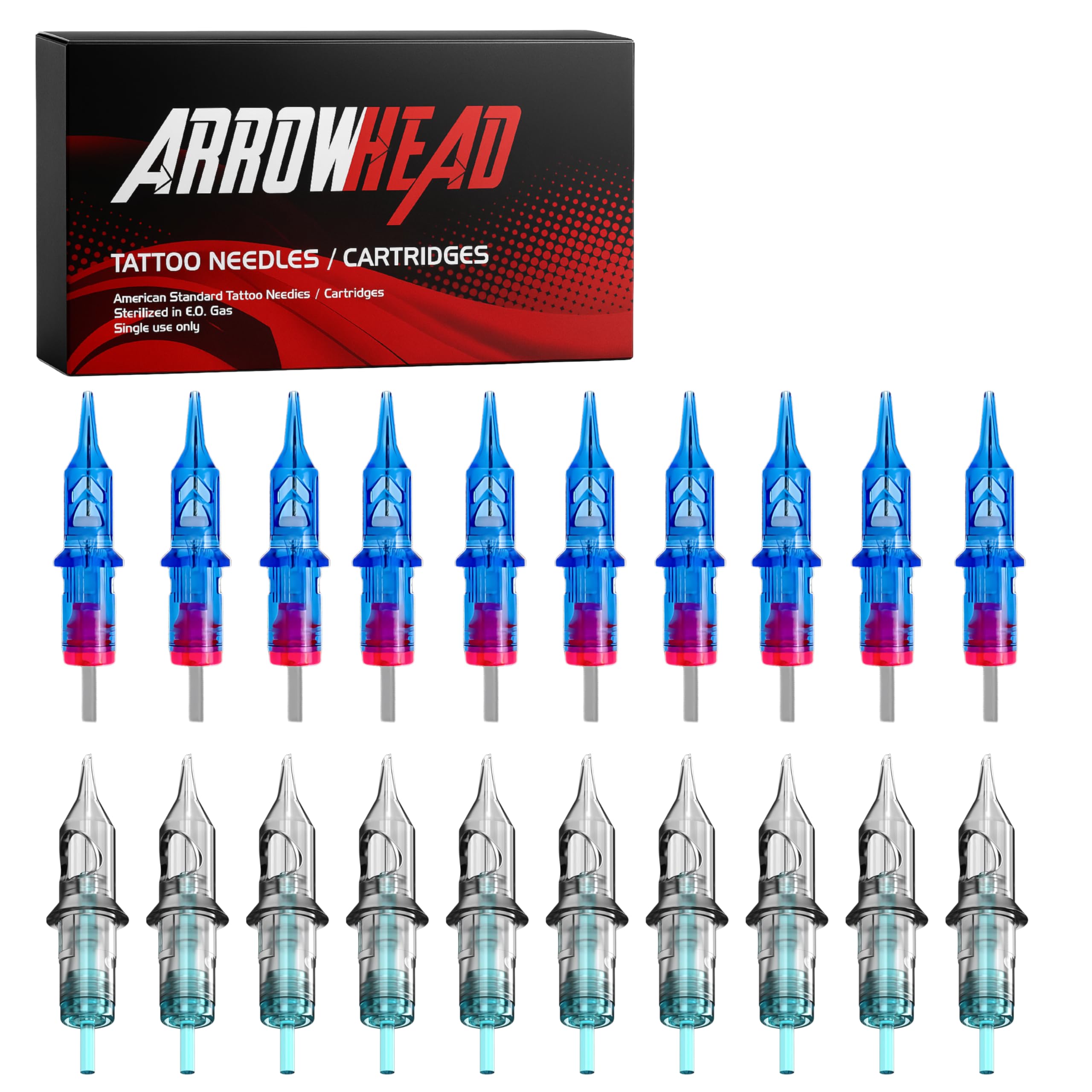 5RL,9RS,7SERM,15M1 Cartridge Tattoo Needles for Pen Machine (Each of 5pcs) Disposable Round Liner, Round Shader, Magnum Tattoo Needles.-picture-18