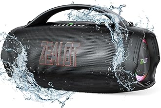 Bluetooth Speaker Loud with Subwoofer, Portable Speaker 160W RMS, bocina Bluetooth, IPX6 Wateproof, HiFi Stereo Sound, 36000mah /EQ/Party Sync/USB/TF/RGB Light, for Home/Outdoor