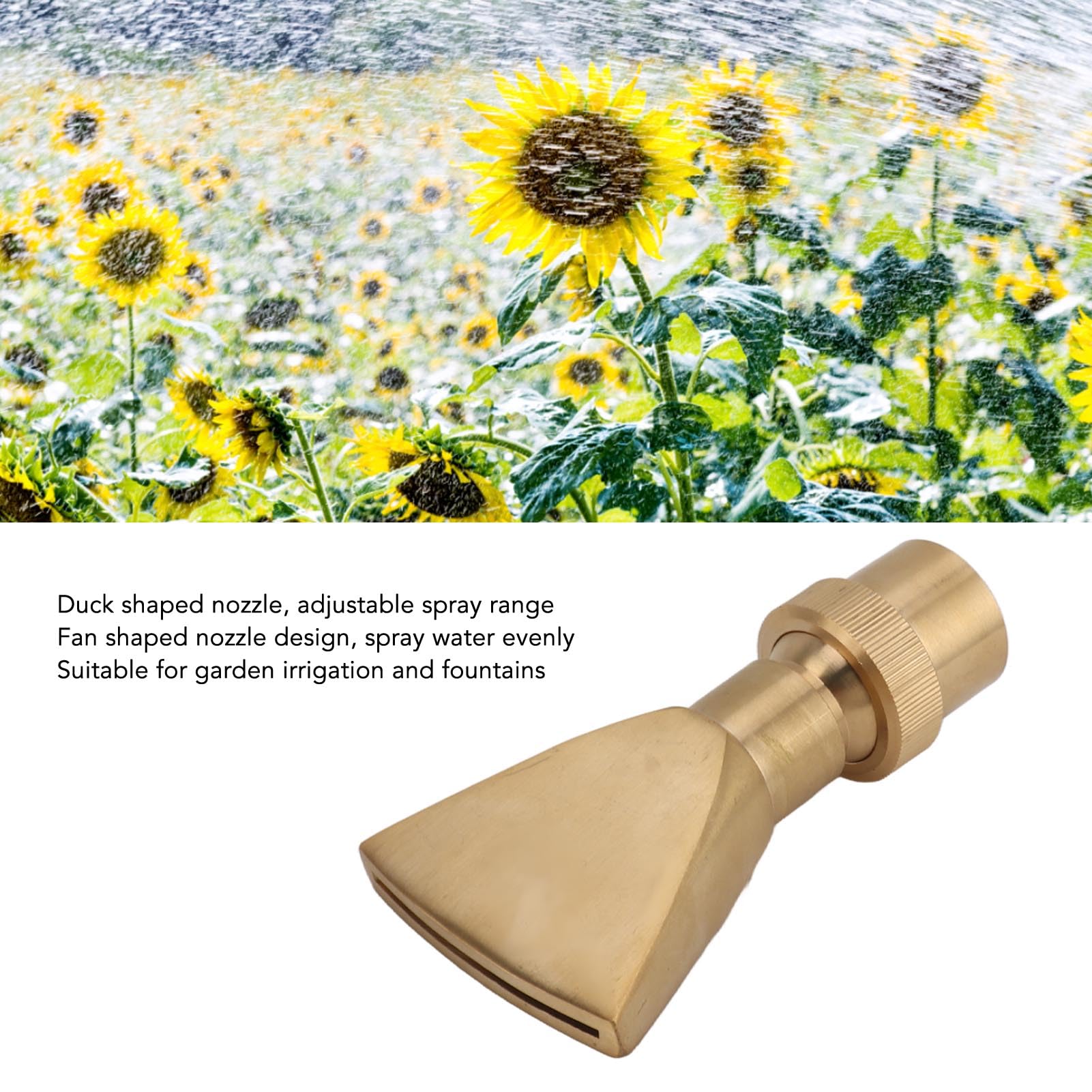 Buse D'eau De Bassin De Fontaine En Acier Inoxydable,Pulvérisation De Buse De Fontaine D'eau, Arroseur De Bassin En Forme D'éventail, Pour Bassin De Pulvérisation, Jardin Et Terrasse, Buse D'eau