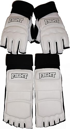Miniatura 2 de Juego de sparring MMA, guantes de mano y pies, equipo de combate de taekwondo para artes marciales, saco de boxeo, kickboxing, protectores de pies,
