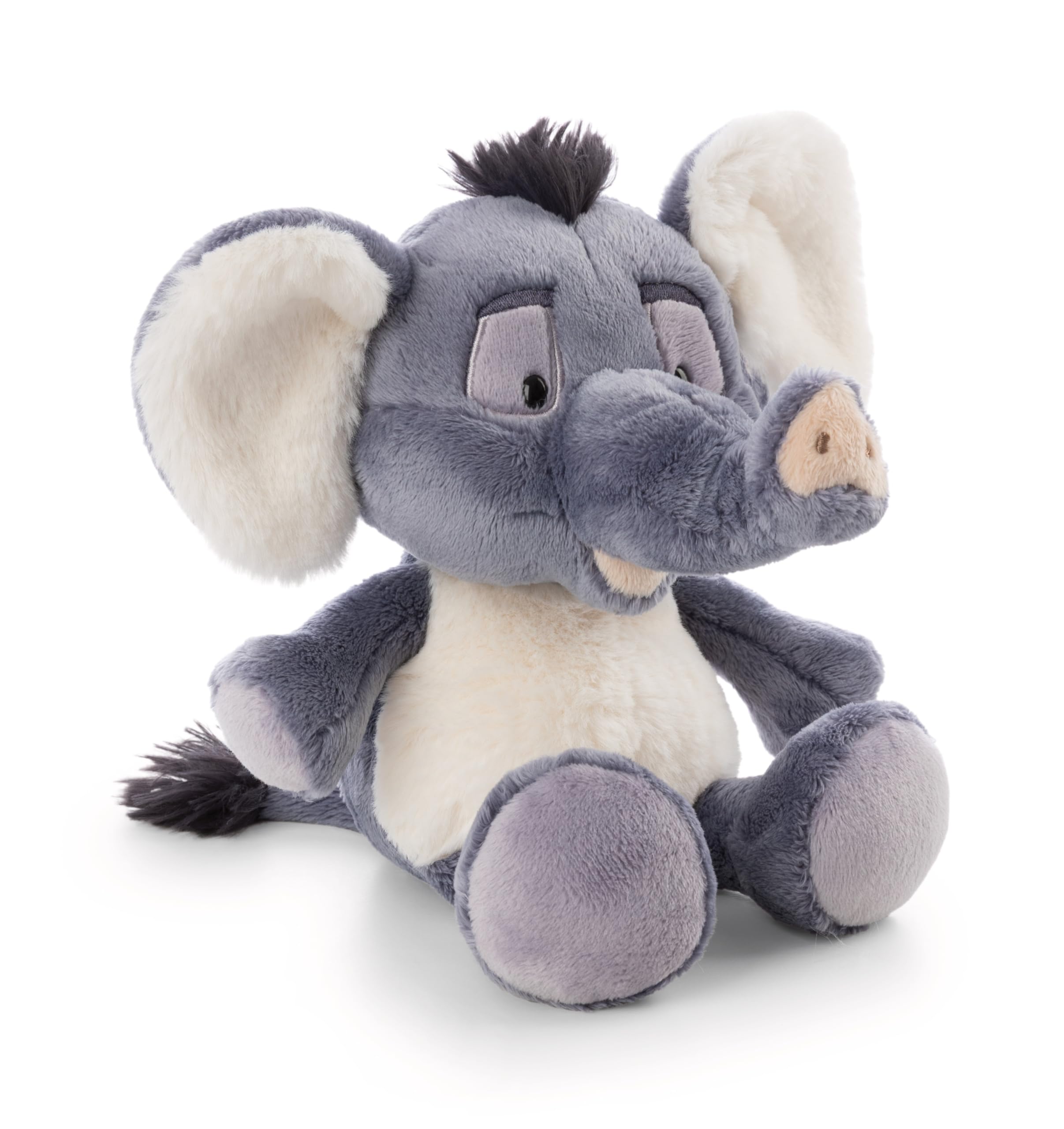 NICI El-Flora the Elephant Soft Toy, 25 cm, Grey - 62741