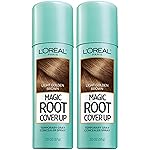 L\'Oreal Paris Hair Color Root Cover Up Temporary Gray Concealer Spray Light Golden Brown (Pack of 2) (Packaging May Vary)