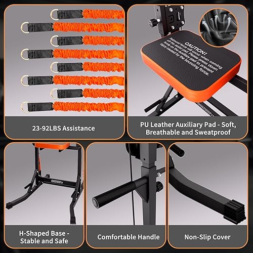 Miniatura 3 de ONETWOFIT Power Tower Pull Up Bar Station Assistive Trainer, Multi-Function Adjustable Height Dip Station for Home Gym Workout, Strength Training