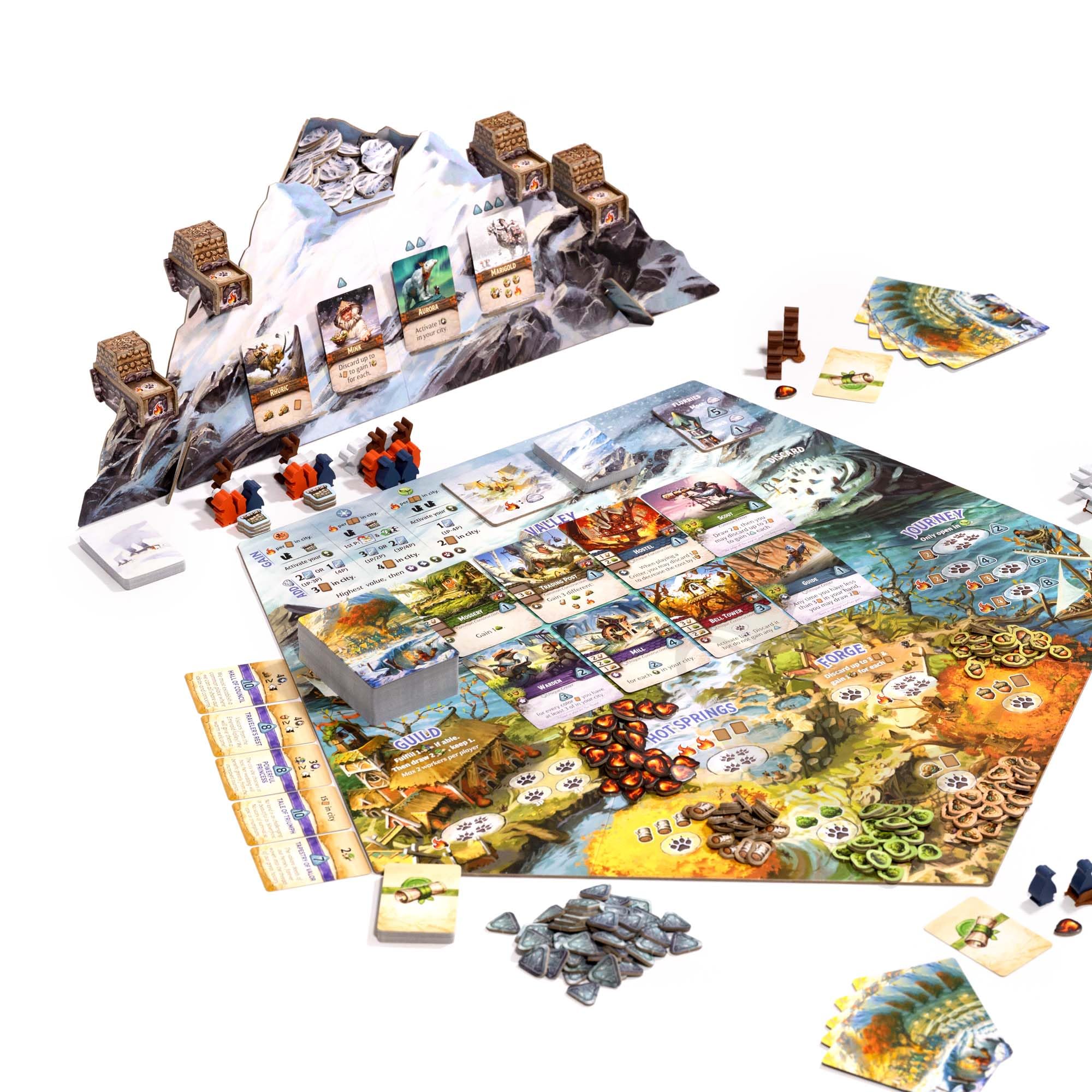 Starling Games | Everdell: Silverfrost Essentials Edition | Gra planszowa | Wiek 10+ | 1-4 graczy | Czas gry 40-80 minut