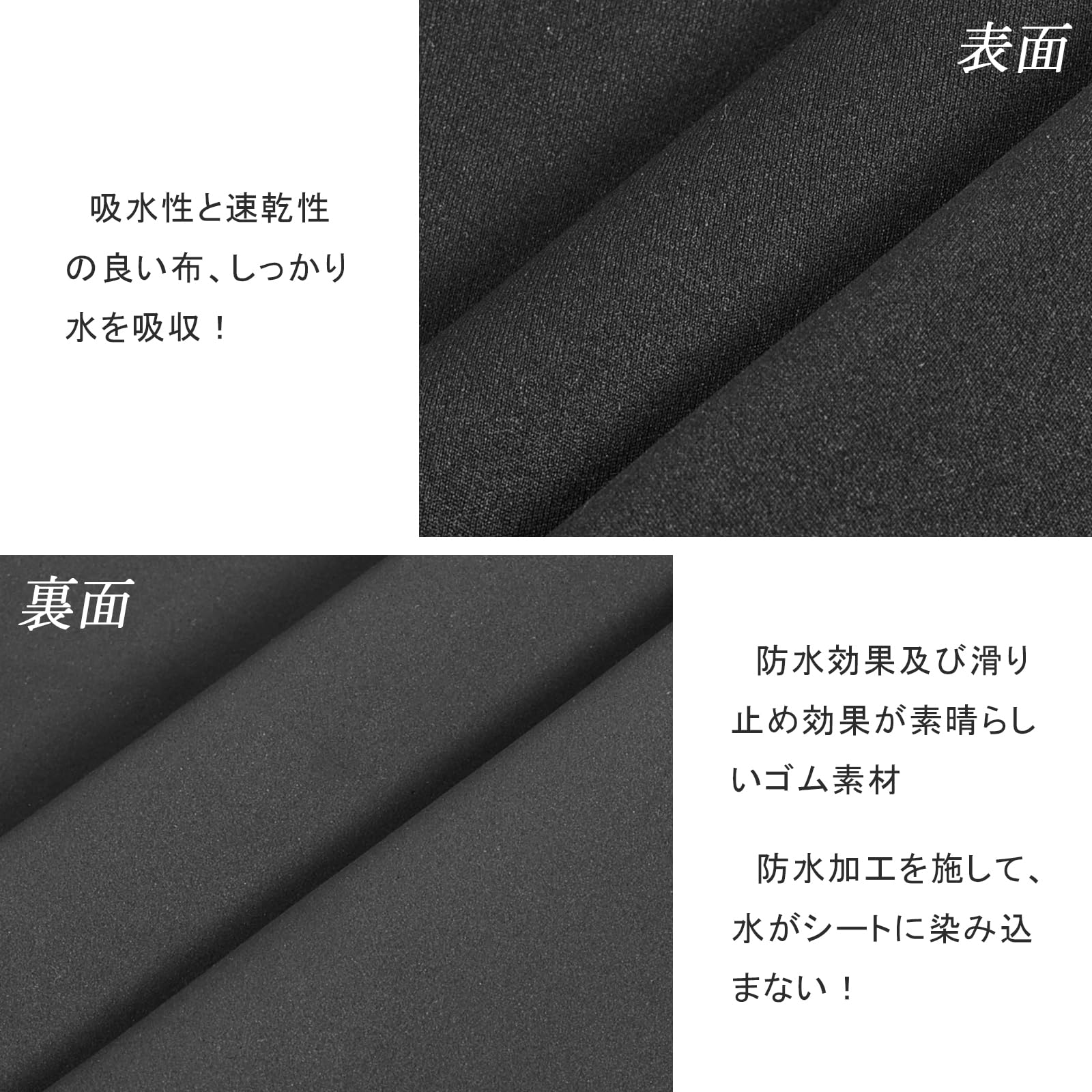 TanYooカーシートカバー 防水 車防水シートカバー 前席用 軽/普通車適用 ずれにくい SBRボンディング シート保護 ブラック フロント 1枚