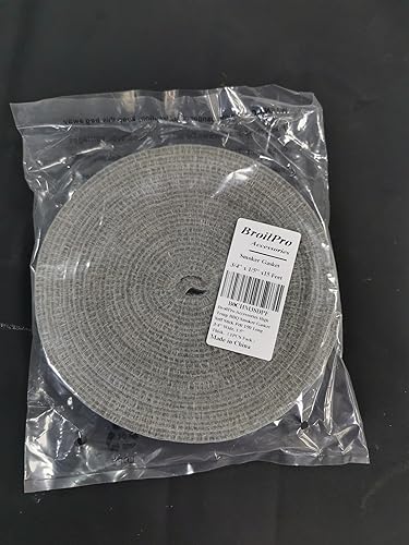 Miniatura 5 de Junta para ahumar barbacoa de alta temperatura, fieltro autoadhesivo de 15 pies de largo, 3/4 pulgadas de ancho, 1/5 pulgadas de grosor.