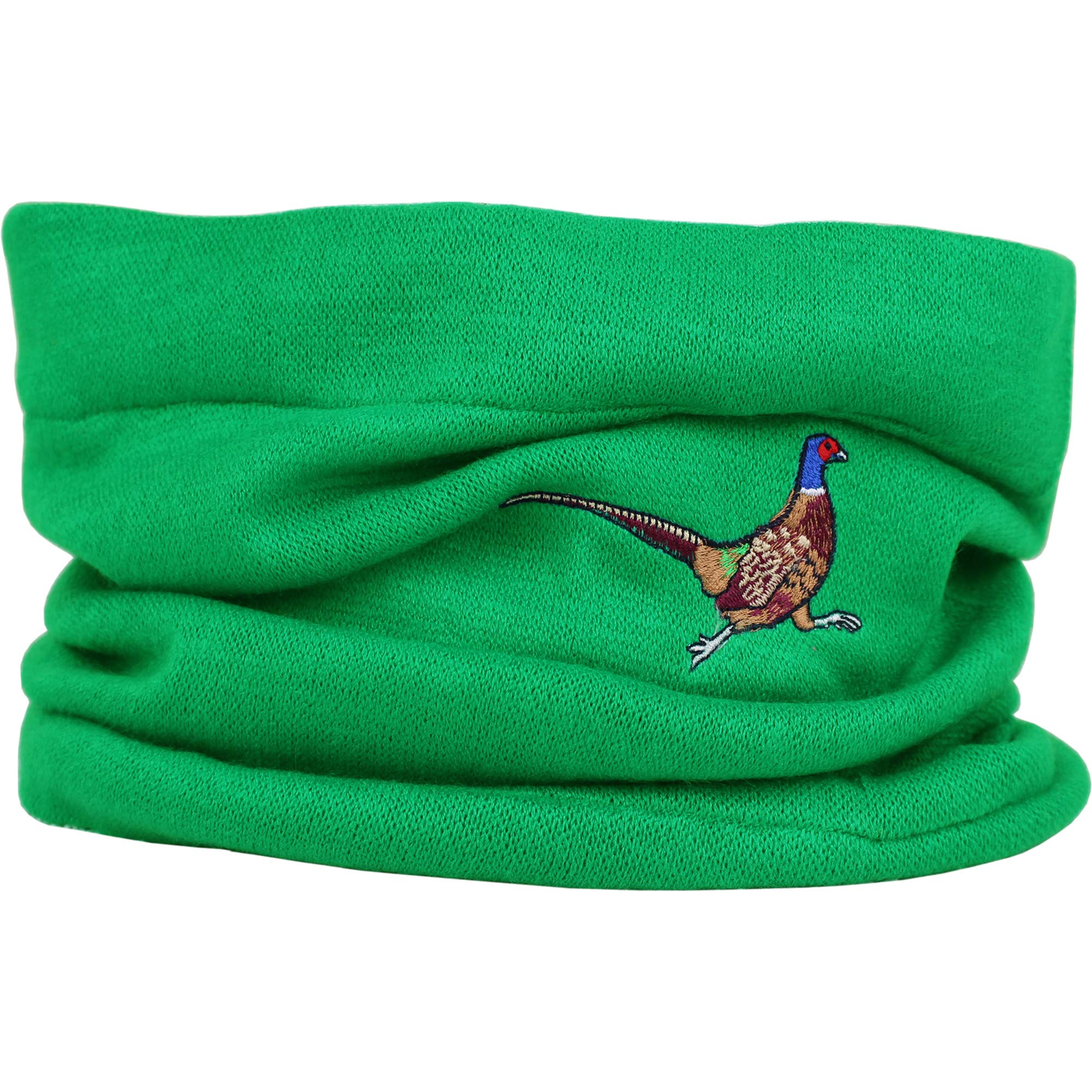 TeddyTs Green Woodland Pheasant Fine Knit Snood Scarf