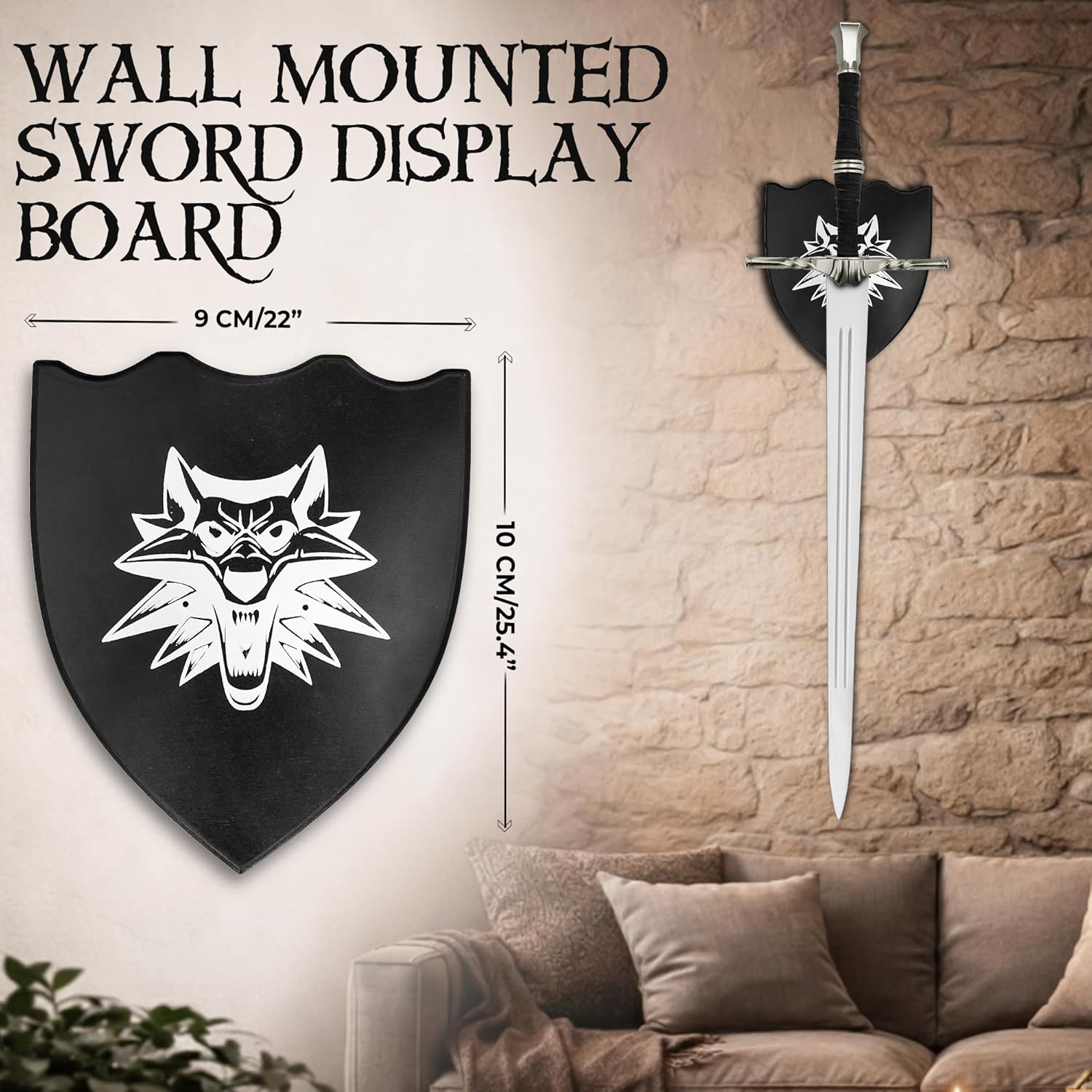 Handmade Medieval Steel Sword- Semi Sharp Collectible Blade with Sheath- Ideal Gift for Collectors