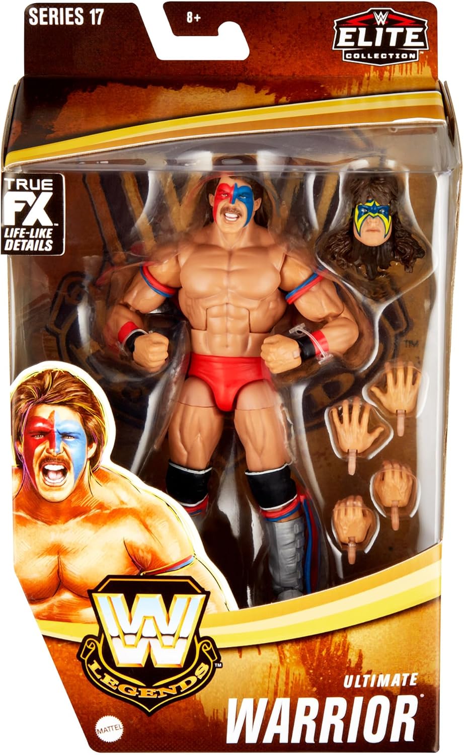 Ultimate Warrior (Dingo Warrior) - WWE Elite Legends 17 (2-in-1) Exclusive Toy Wrestling Action Figure