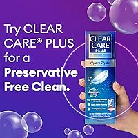 Vista 5 de Clear Care Plus Solución de limpieza y desinfección para lentes de contacto con estuche para lentes, transparente, 12 onzas líquidas