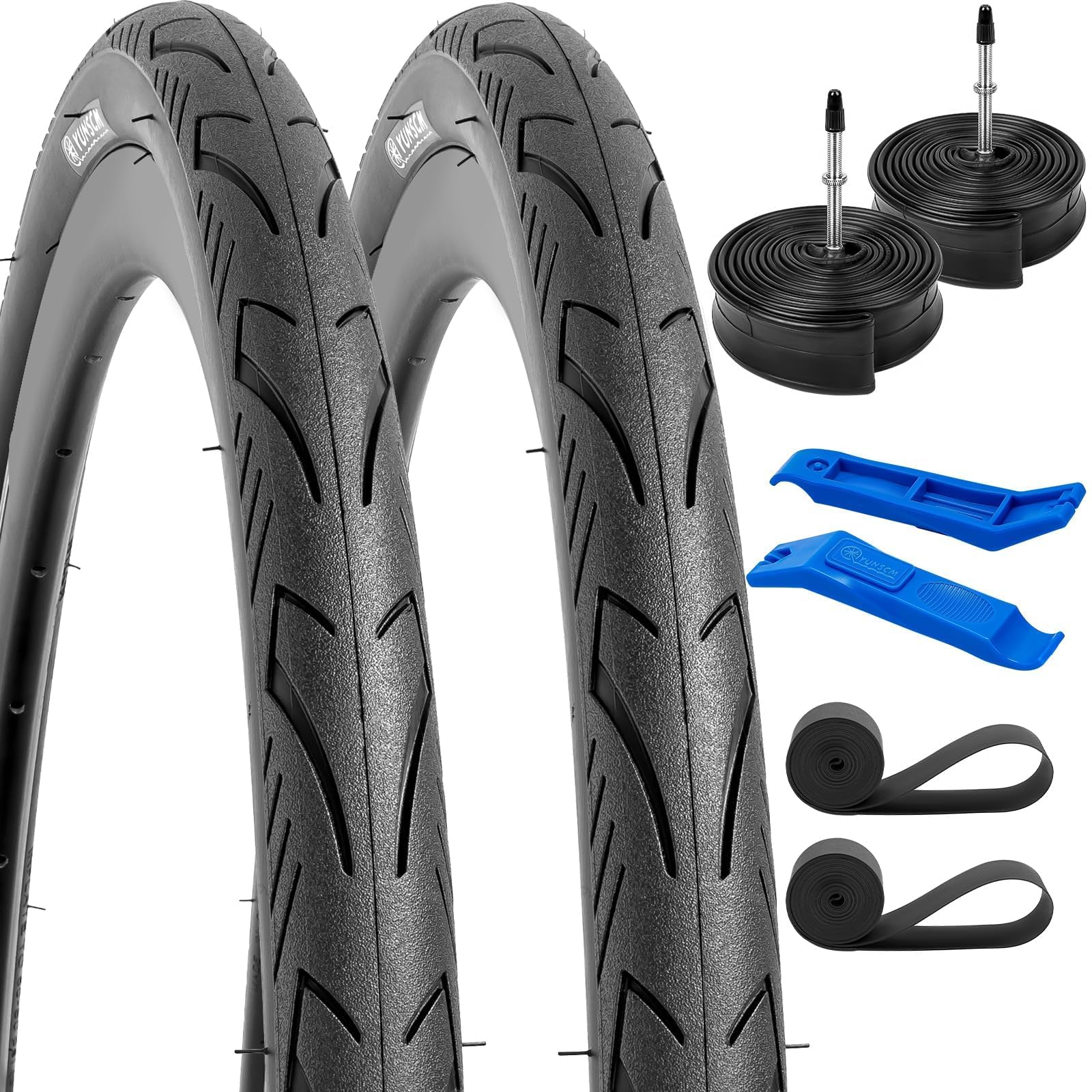 700C Fahrradreifen 700x32C + Schlauch Set - Faltbar Für Rennrad Citybike