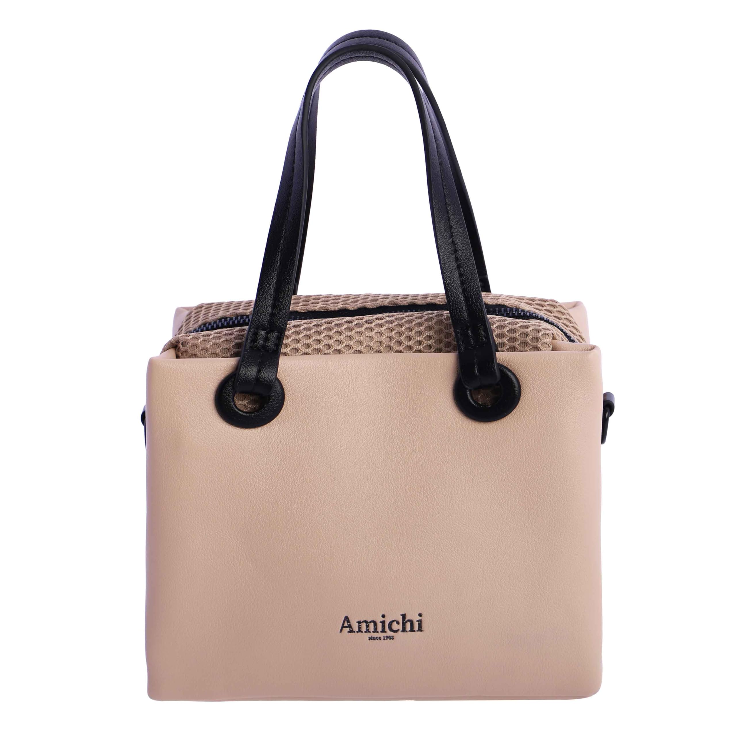 AMICHI - Bolso de mano para mujer - Estilo compacto y elegante para verano - Ideal para ciudad, paseo o eventos informales, Maui