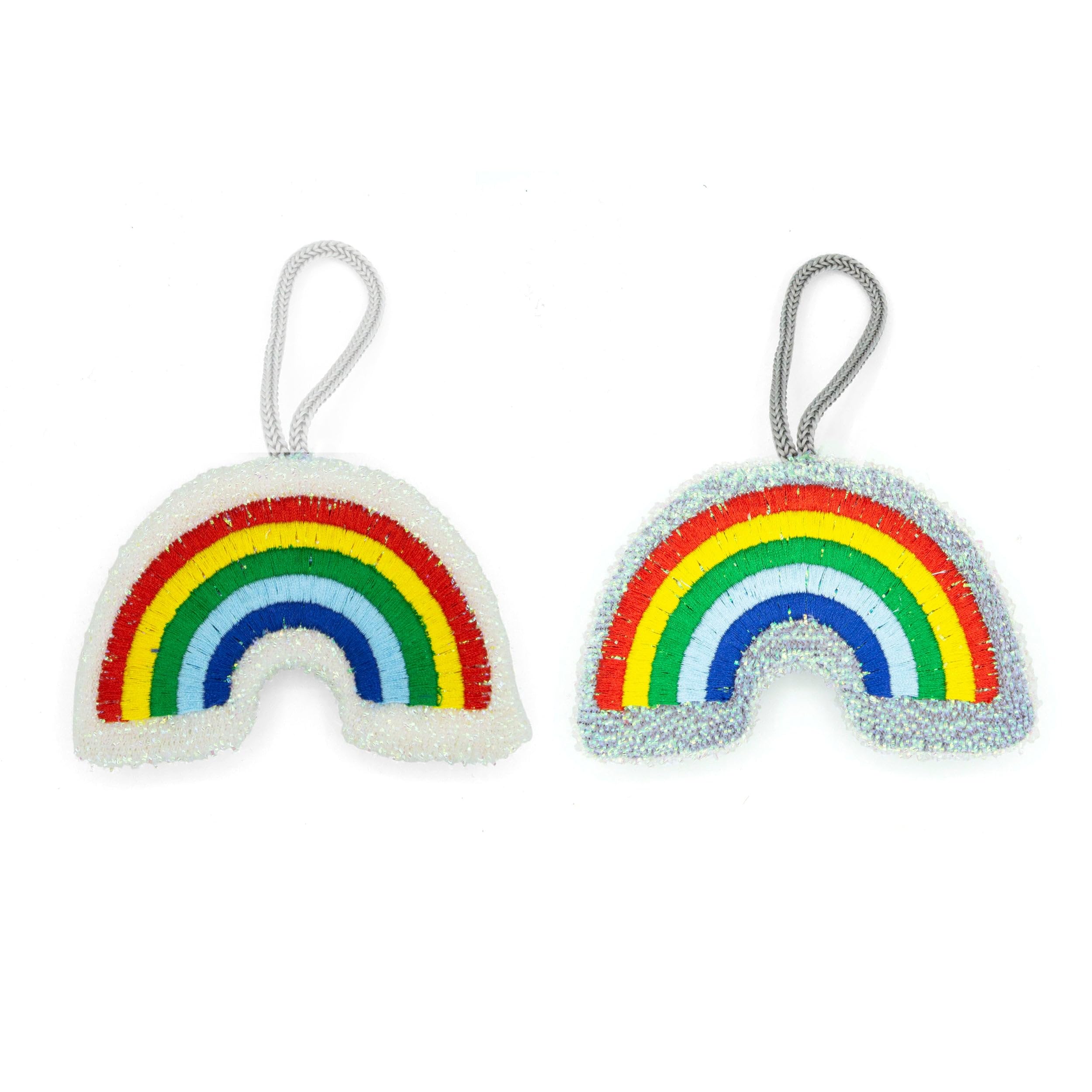 Kikkerland Rainbow Sponges Set Of 2 Fun Scratch Free Kitchen Scourers