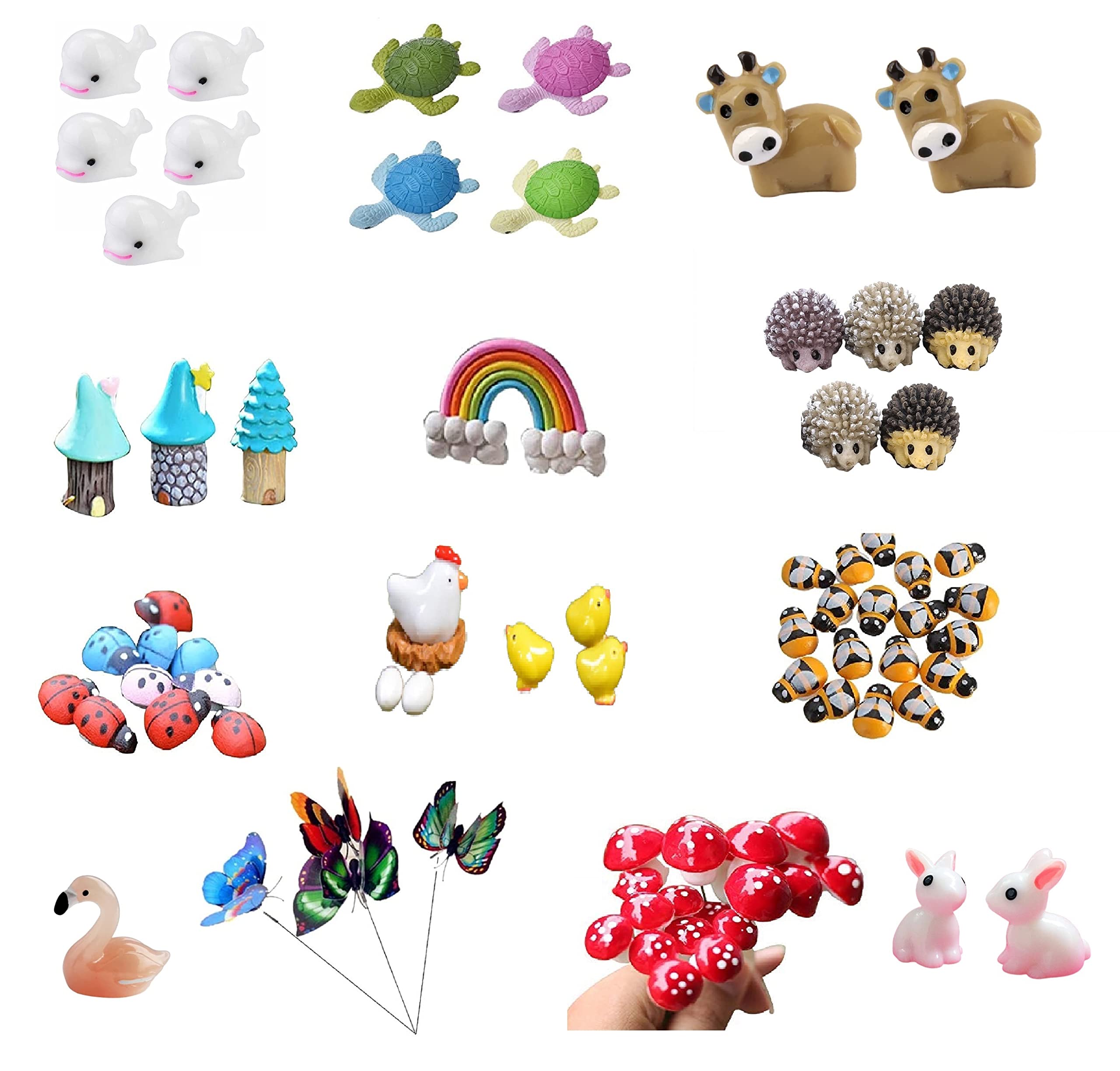 SAHAYA Pack Of 65 Animal Resin Miniature Decoration Figurines For Dollhouses/Plant Decor/Craft Work, Alphabet, Multicolour (B09BRBRJ56) Amazon Price History, Amazon Price Tracker