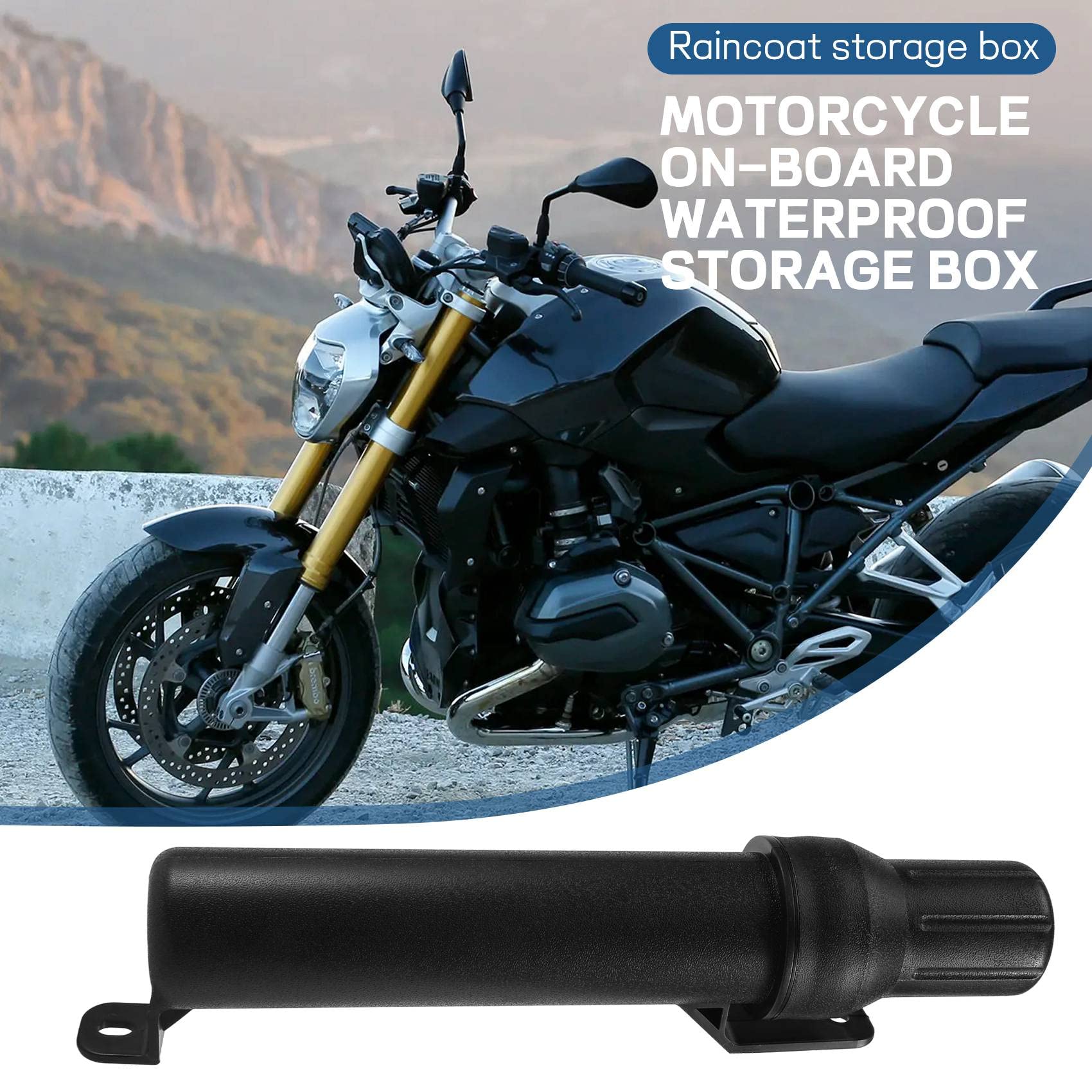 Universele motorfiets waterdicht gereedschap tube offroad motorfiets regenmantel opbergbox voor