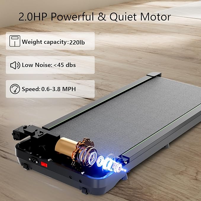 Caminadora Eléctrica Portátil 2.5HP con Inclinación Manual y miniatura 3