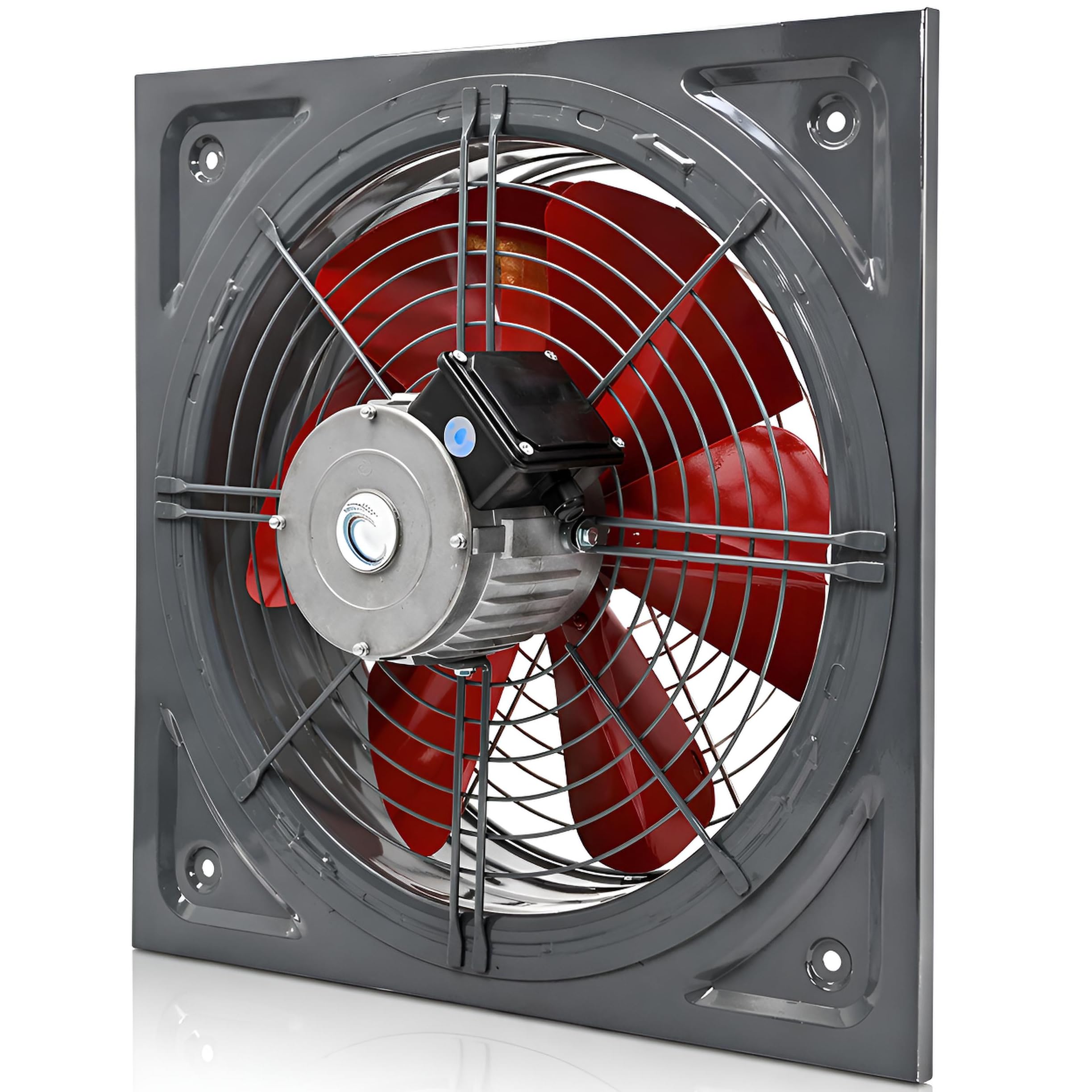 UZMAN Wandventilator Hochleistungs Axialventilator mit Kugellagern, für Dauerbetrieb Industrie Axiallüfter Größen 300, 350, 400, 450, 500, 550, 600mm – Zuluft Abluft Absaugung – (KSA400)