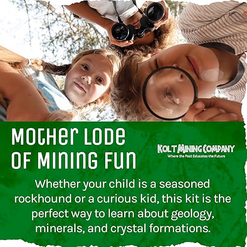 Miniatura 5 de Kit de excavación de actividades - Mother Lode incluye fósiles, puntas de flecha, dientes de tiburón, excavar cristales reales, rocas, minerales y
