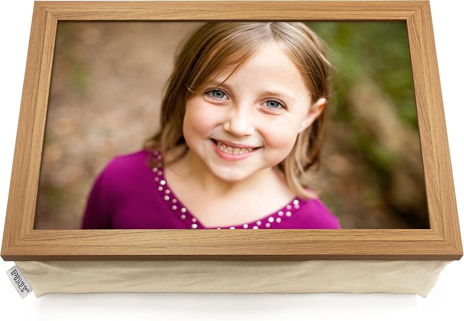 Pixly® Large Personalised Custom Photo Lap Tray Lap top Cushion Bean
