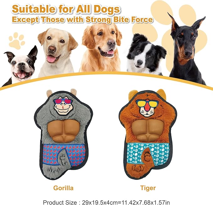 Juguete para Perro Gorila de Peluche con Chirrido miniatura 5