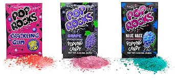 Pop Rocks Candy Variety Pack Popping Candy - Pop Rocks Bulk Candy, Nine Different Flavors Bulk Popping Candy (36 Count)