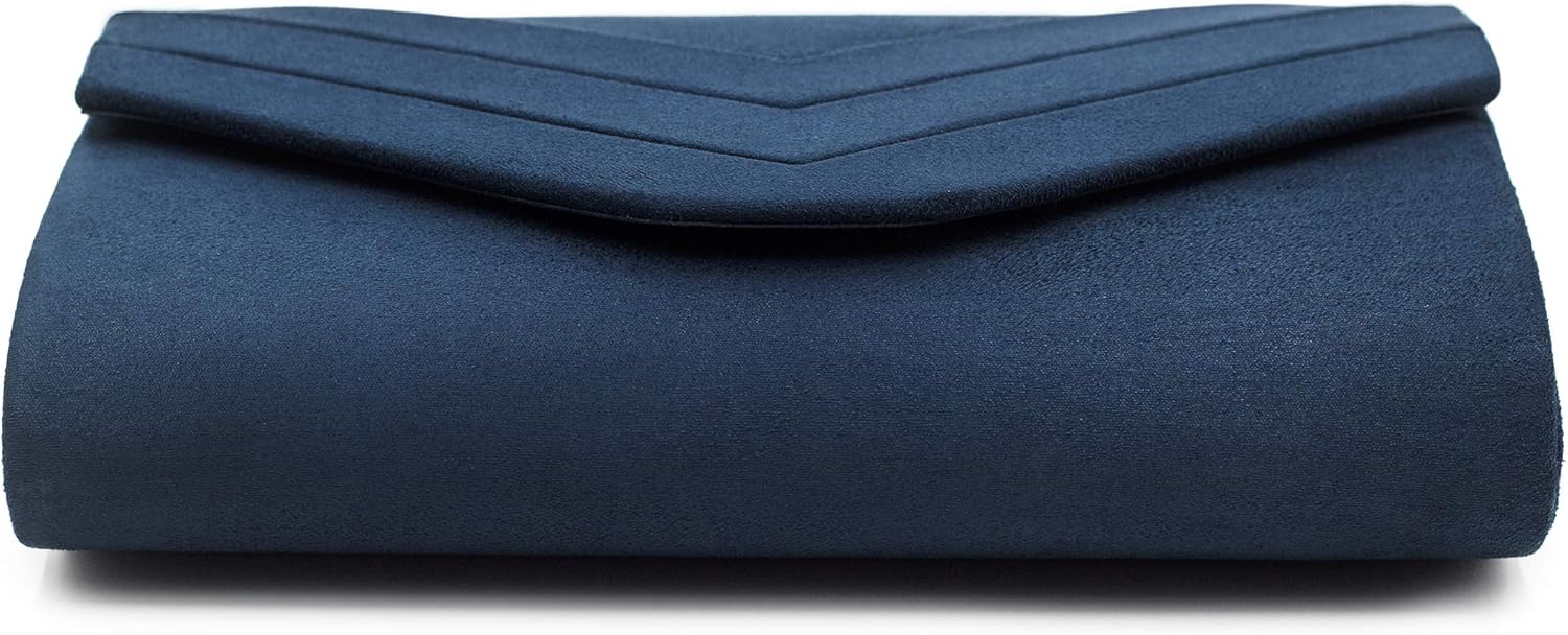 Milisente Evening Bag for Women, Suede Envelope Evening Purses Crossbody Shoulder Clutch Bag - Image 8