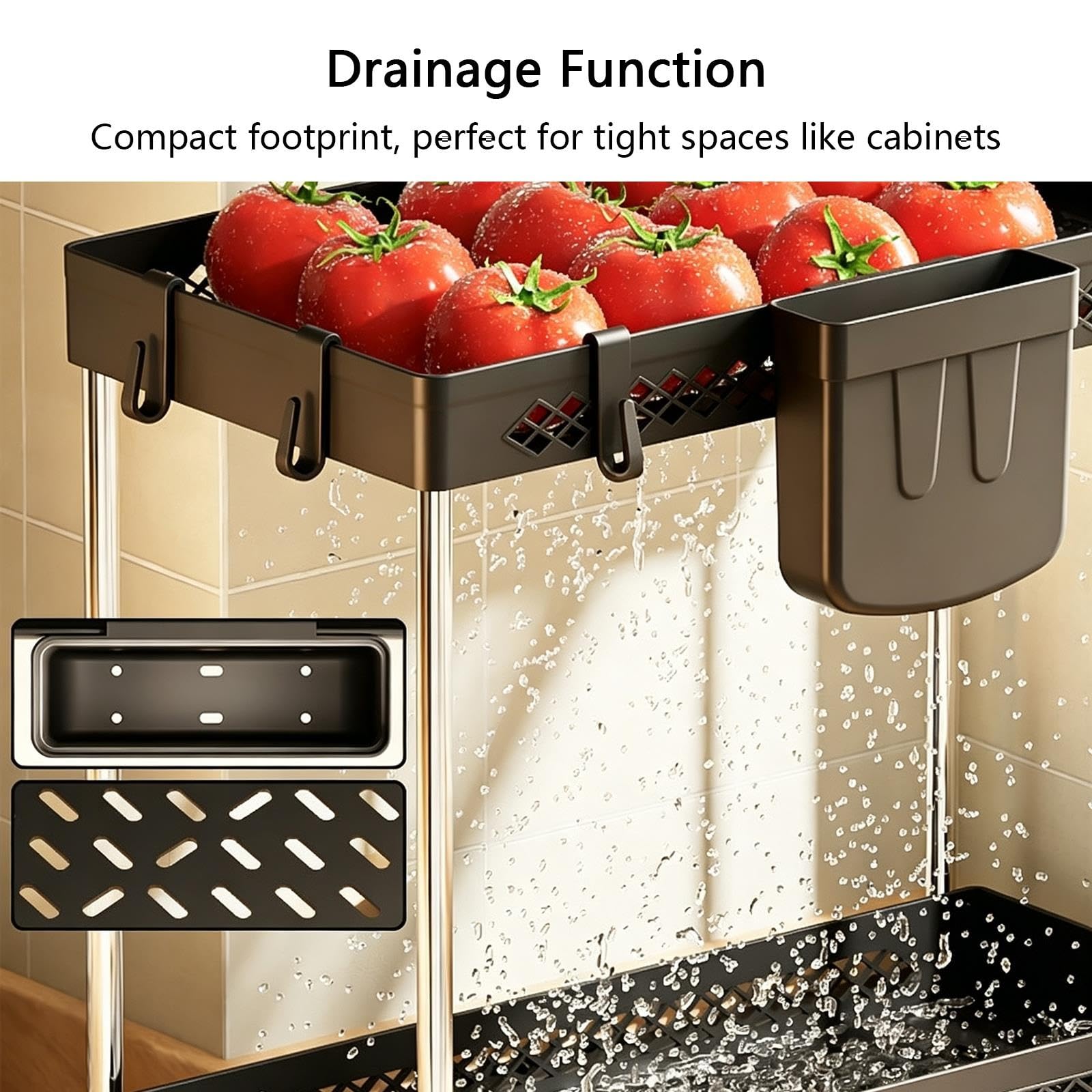 2 Pack Under Sink Organizer Pull Out Drawer