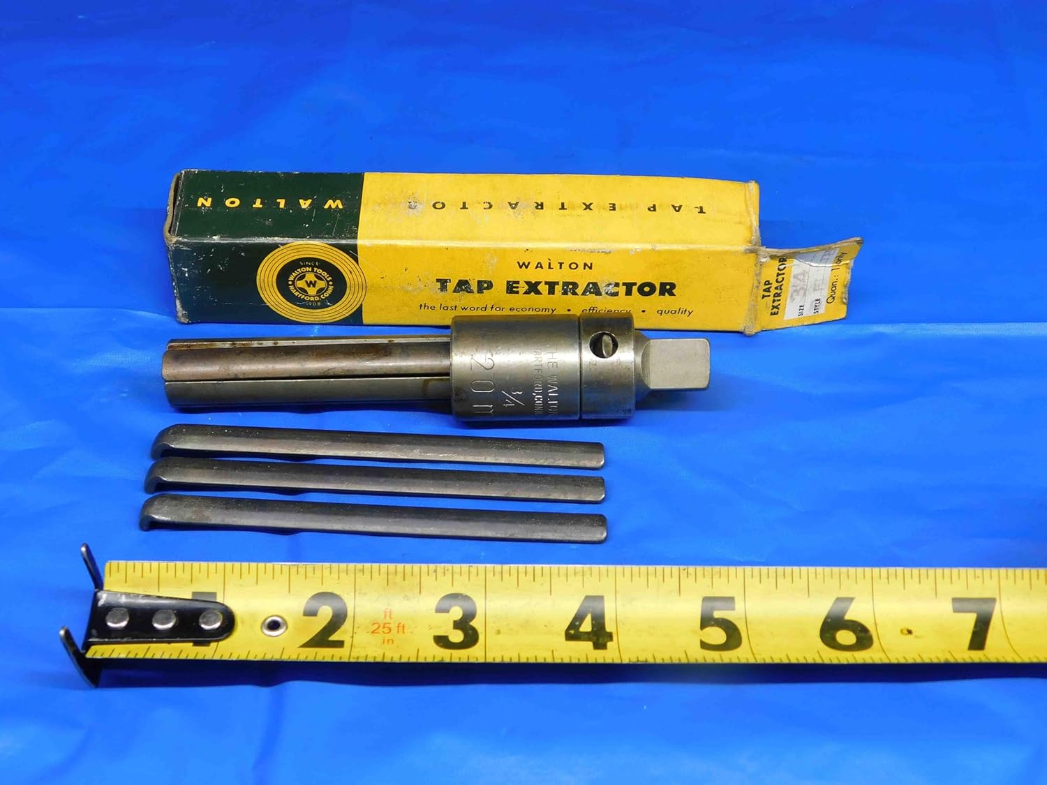 Walton Tools TAP Extractor 3/4, 20MM 3 Flutes W/ 3 Replacement Fingers - BR1686LVR