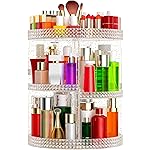 Awenia Makeup Organizer 360-Degree Rotating, Adjustable Makeup Storage, 7 Layers Large Capacity Cosmetic Storage Unit, Fits Different Types of Cosmetics and Accessories, Plus Size(Glitter)