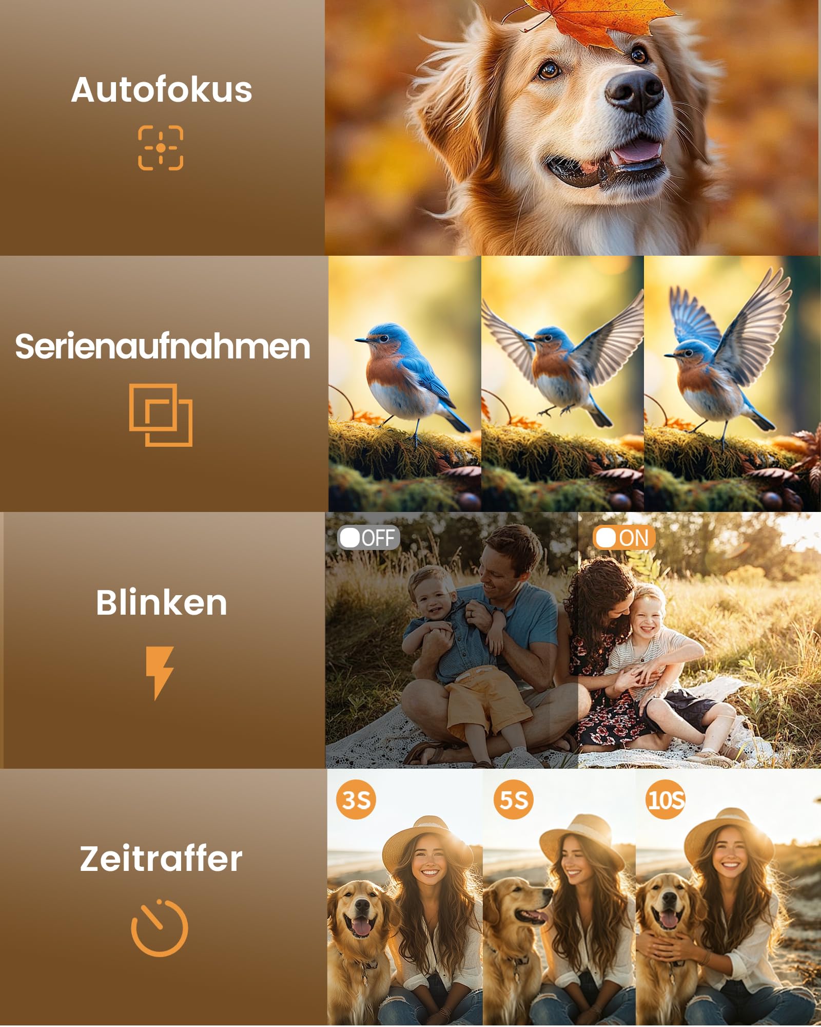 Cámara digital 4K 48MP Vlogging Camera para Niños Adolescentes Cámara FHD Compacta Cámara fotográfica con pantalla de 2,8" 16X Zoom, Regalos para Principiantes Estudiantes Niños Niñas