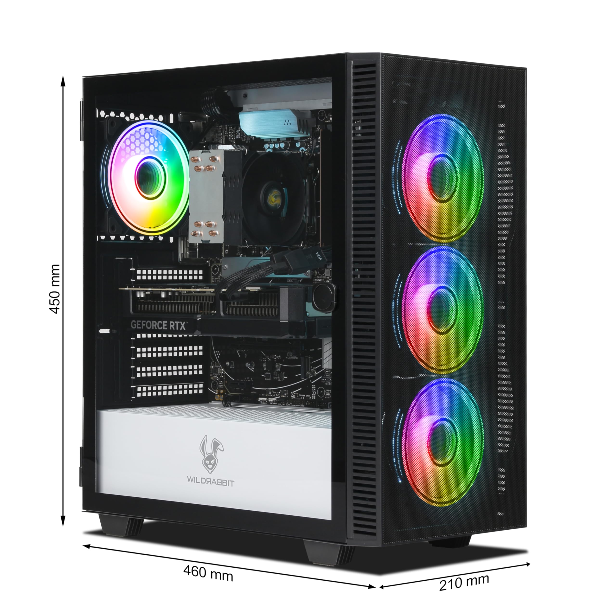 Ankermann Wildrabbit X ASUS Aero | AMD Ryzen 7 9800X3D | Nvidia GeForce RTX 5070 12GB | 32GB DDR5 RAM | 1TB NVMe SSD | Windows 11 | WiFi & Bluetooth | Libre Office