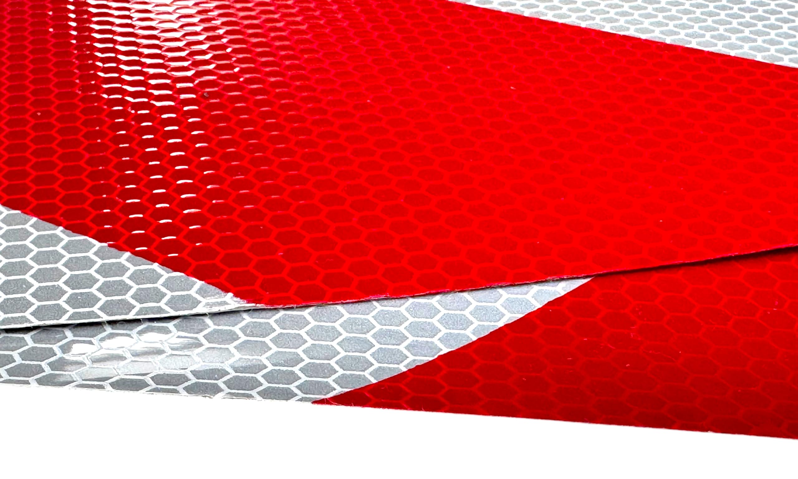 MelTruck Juego de 2 banderas de advertencia con soporte de aluminio para plataforma de carga, plataforma elevadora para camión