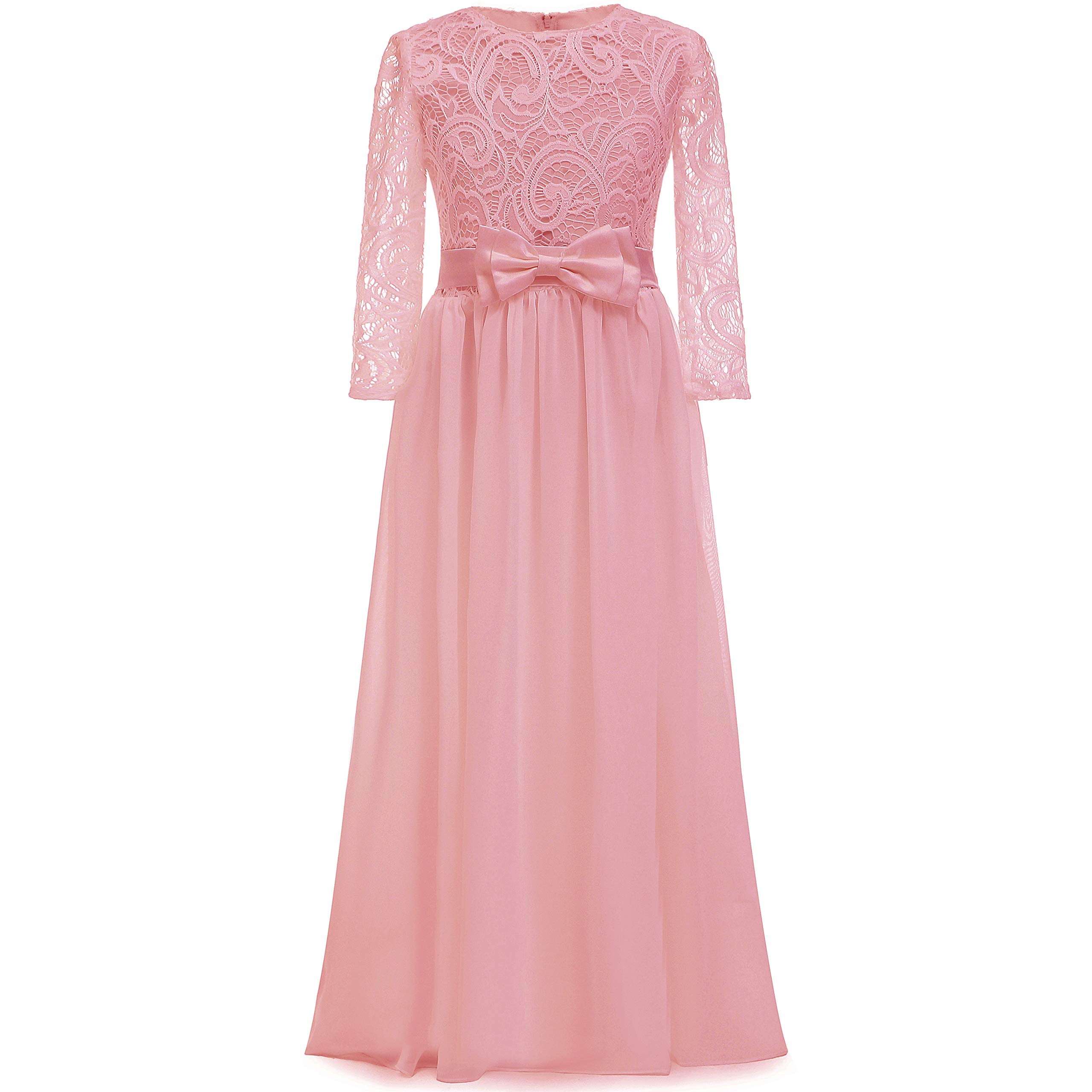 Vintage Flower Girl Dress Fancy Boho Chiffon A-line Dresses for Wedding Pageant 2-12 Year Old