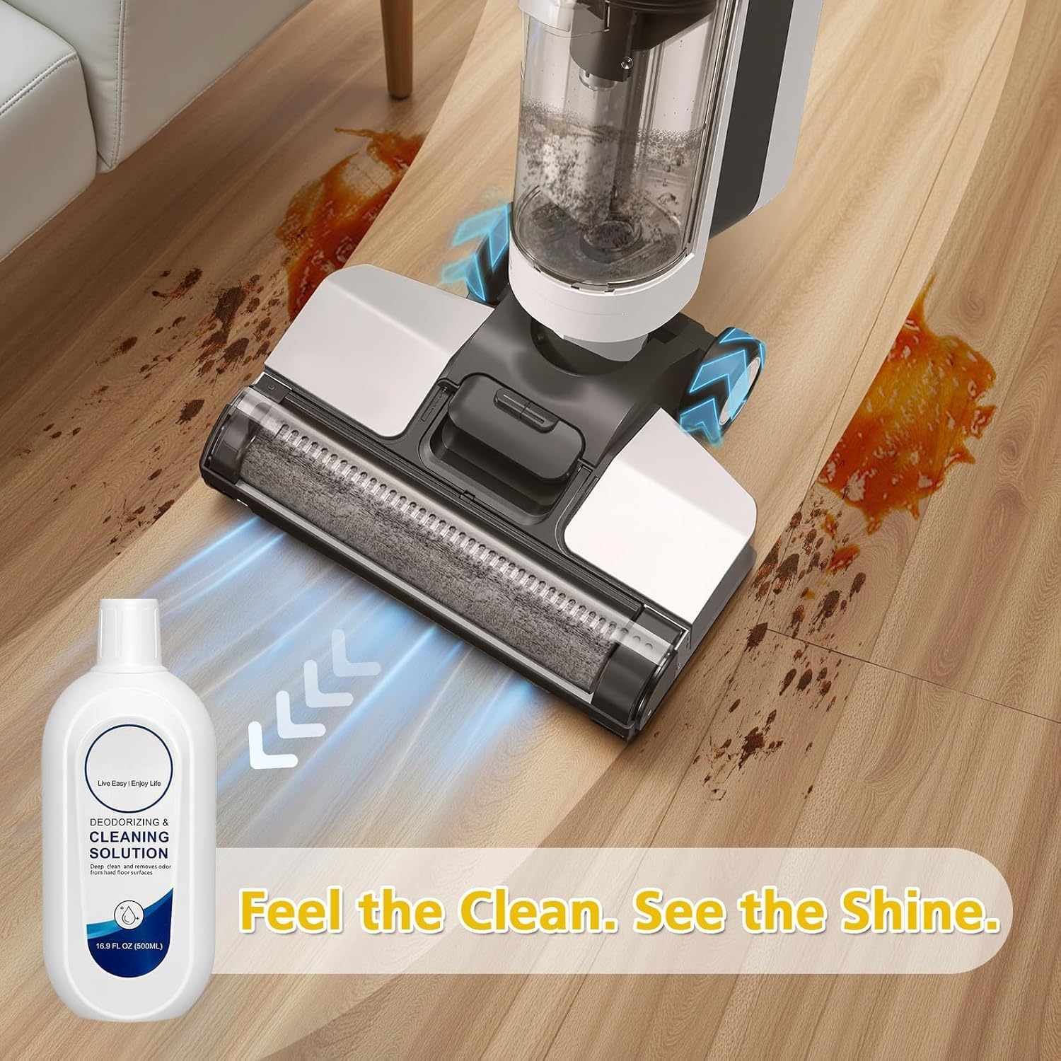 Solución Limpiadora para Suelos Compatible con Tineco, 3 x 500 ml, Cítricos y Lavanda/Lavanda/Fragancia Fresca, Secado Rápido y Sin Rayas para iFLOOR y FLOOR ONE