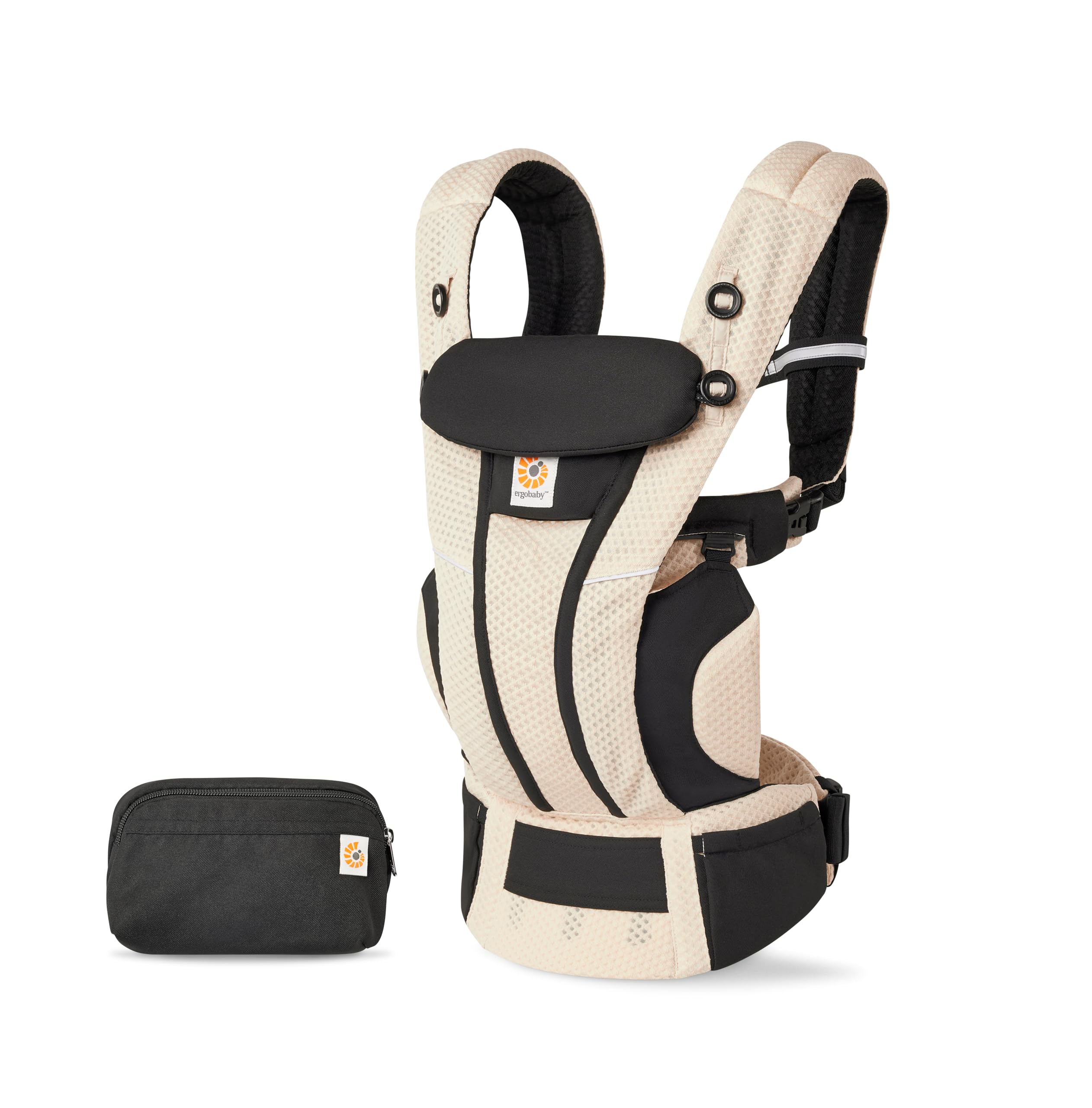 Ergobaby(エルゴベビー) EBC OMNI Breeze ブラック&ベージュカラーブロック 抱っこひも 新生児から 人間工学 メッシュ 通気性 洗濯機可能 日本限定色 抱き方4通り 成長に合わせて使える CREGBCZ360PBKBGCB