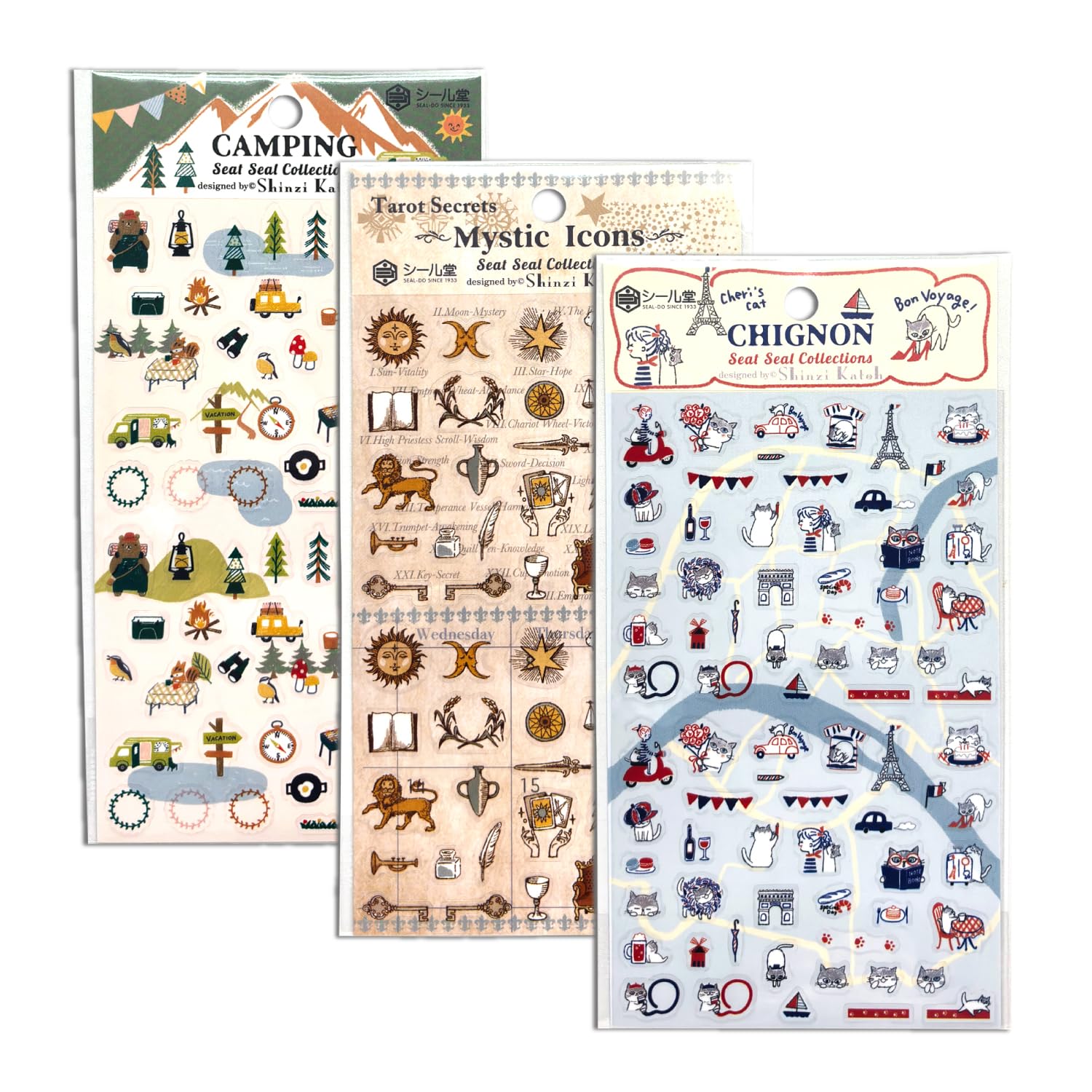 Shinzi Katoh Mystical Sticker Set — 3 Sheets