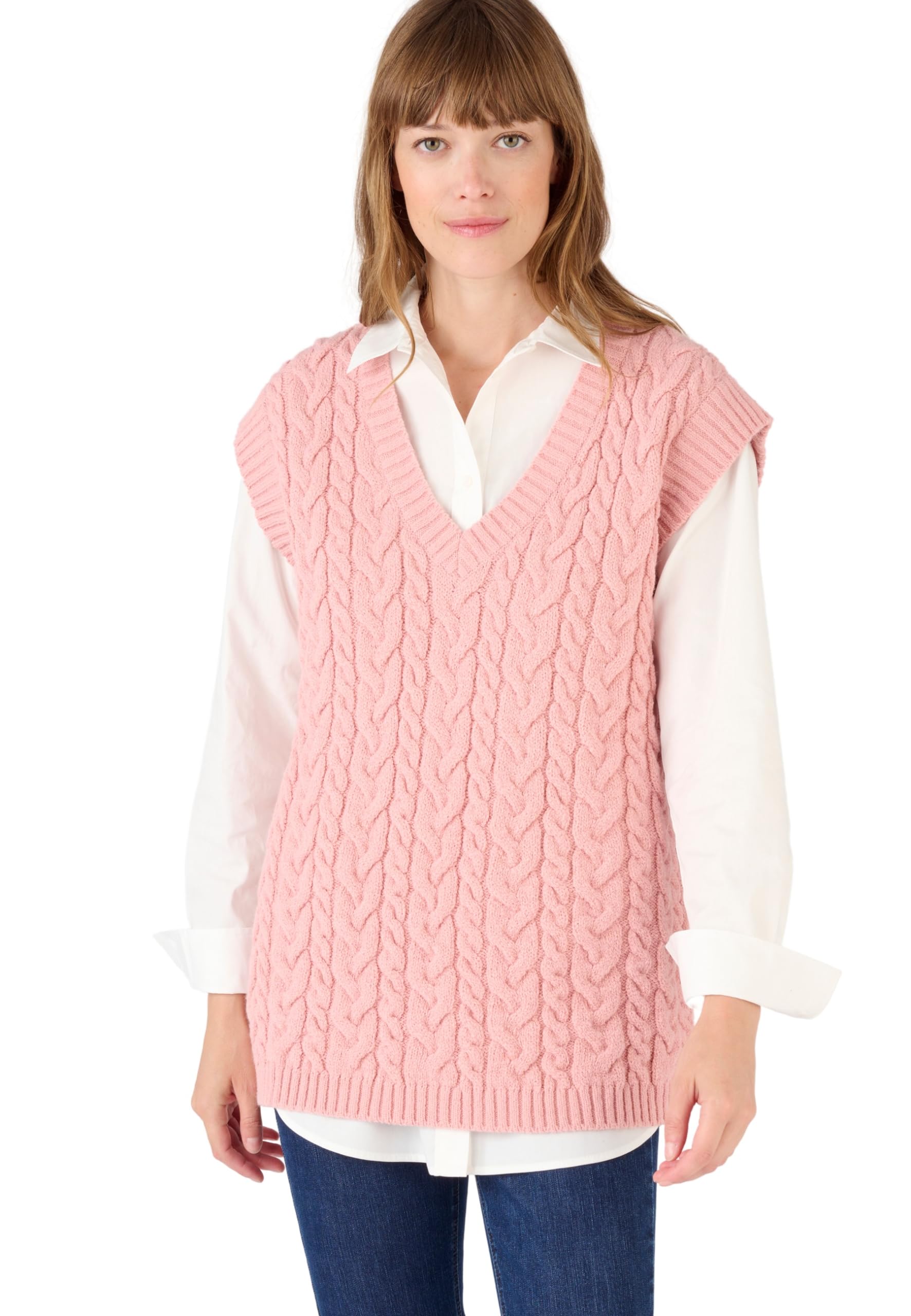 Damart - Sleeveless Jumper, Rose, 22/24