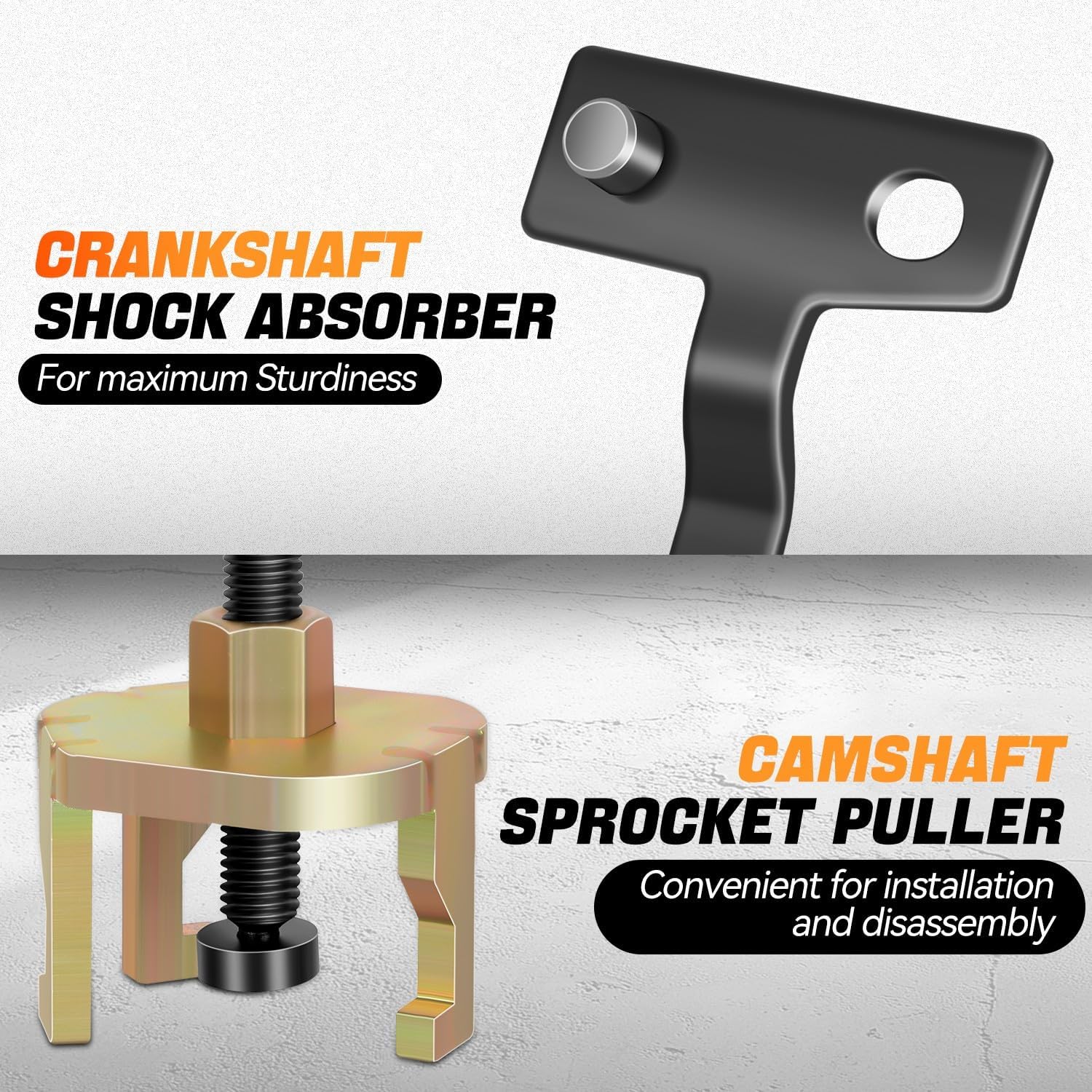 Auto Dynasty Engine Timing Tool Kit for Ford Fiesta Fusion Escape Mazda, 18PCS Camshaft Flywheel Locking Tools with Timing Pin, Cam Holding Tool All in One Plastic Storage Case