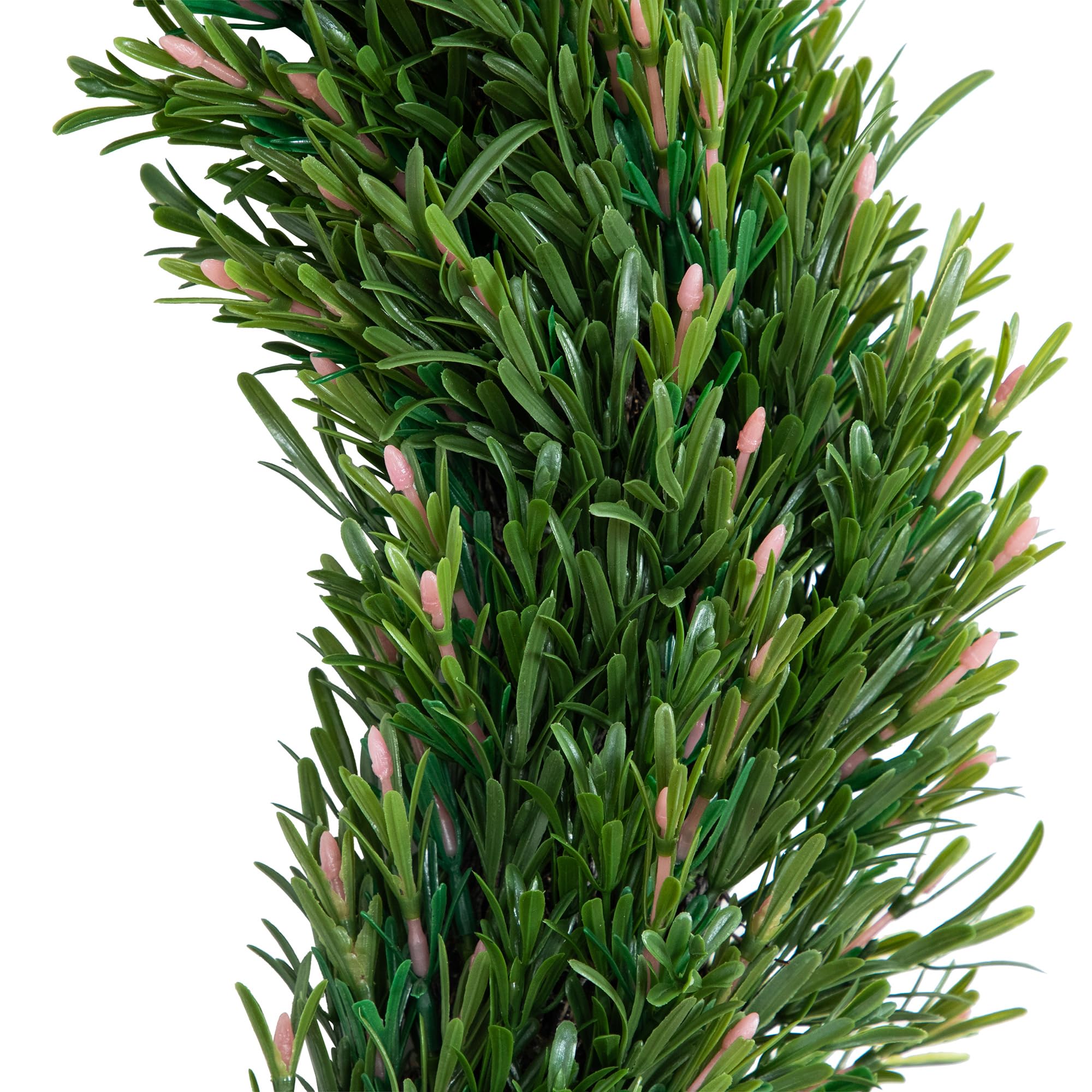 Nearly Natural Künstlicher Rosmarin-Kranz, 61 cm, UV-beständig, für Innen- und Außenbereich, lebensechte Haustür-Kranz, langlebig und witterungsbeständig, ideal für Haus- und Gartendekoration