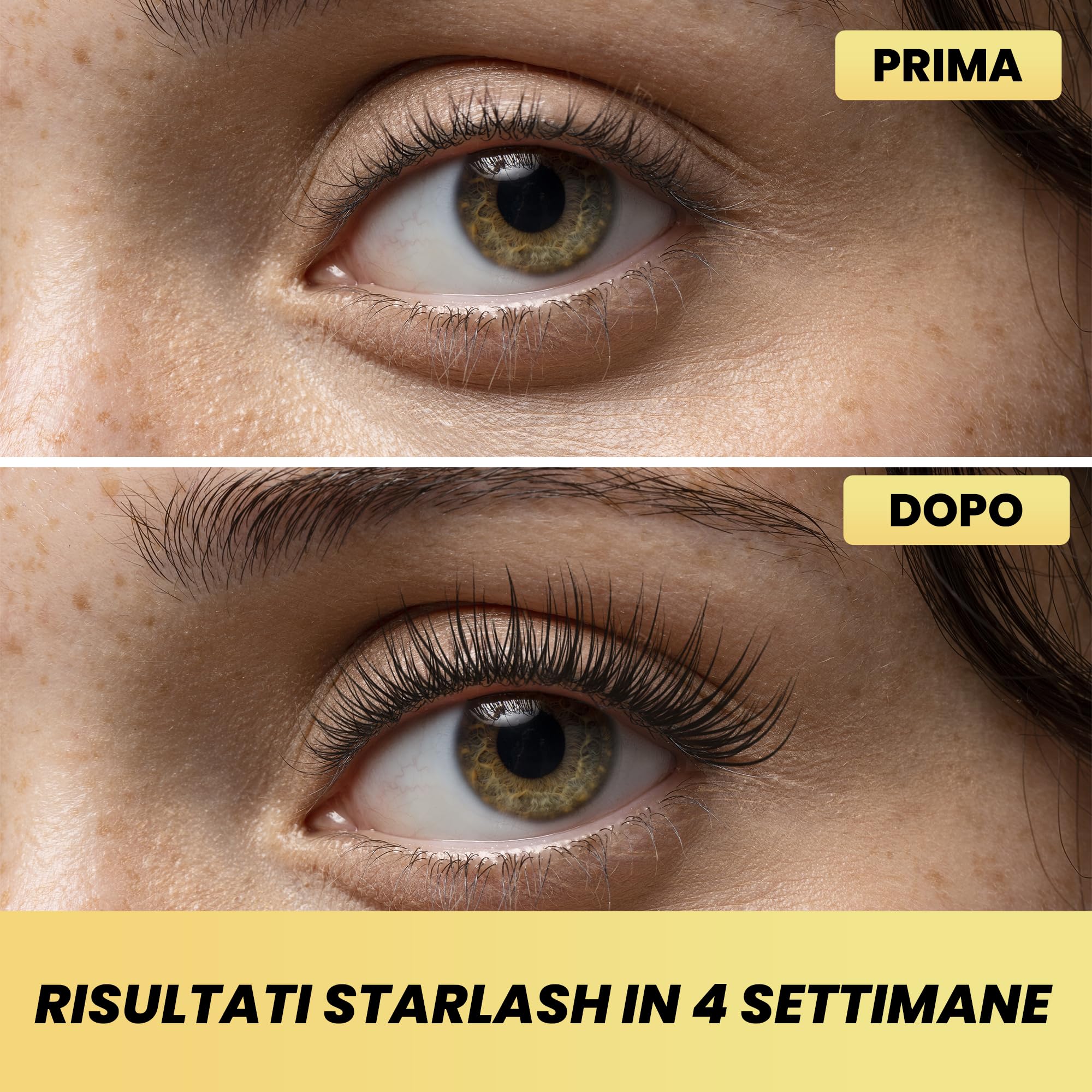 STARLASH Serum crece Pestañas 3ml - Largas y Fuertes - 30 Días - Crecimiento Pestañas y Cejas - Tratamiento Eyelash Growth Serum para Pestañas con más Densidad - 3ml