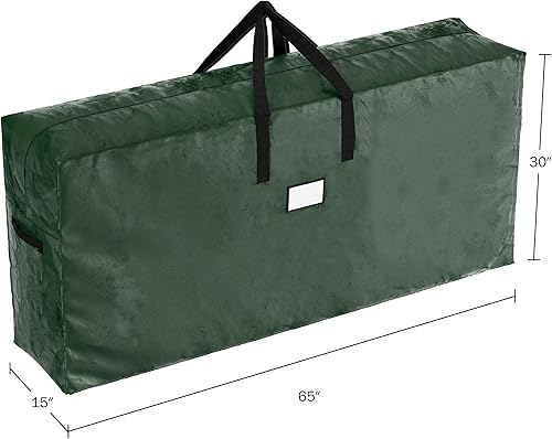 Miniatura 2 de Elf Stor 83-DT5512 - Bolsa de Navidad verde de alta calidad extra grande para almacenamiento de árboles de hasta 9 pies 9 pies