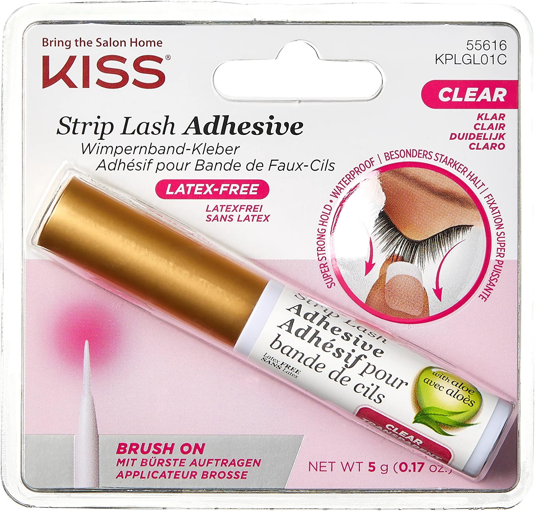 Kiss Strip Lash Adhesive Clear (2 Pack) Beauty & Personal Care