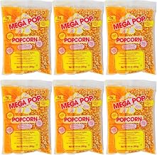 Mega-pop Popcorn 6 count, Oil and Salt Kit with Coconut Oil - Flavored Popcorn - Butter Corn/Oil/Salt Kits,8 oz