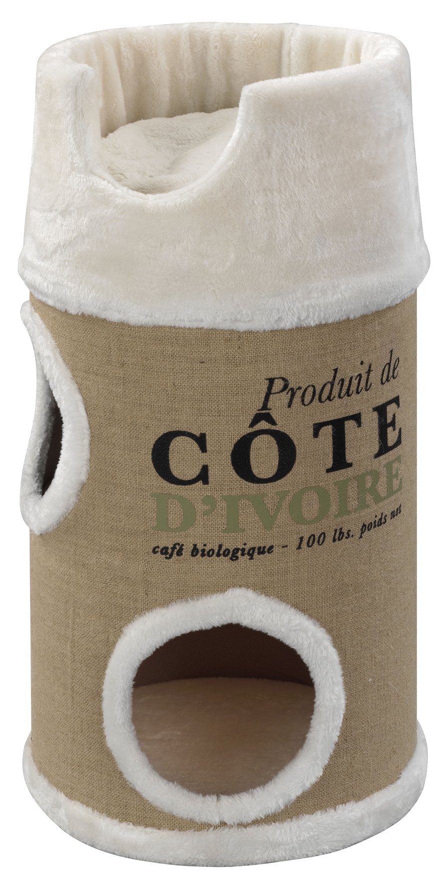 D&D Home, Homecollection Cote D Ivoire Catdome 34x34x72CM crème, griffoir, crème, Chat