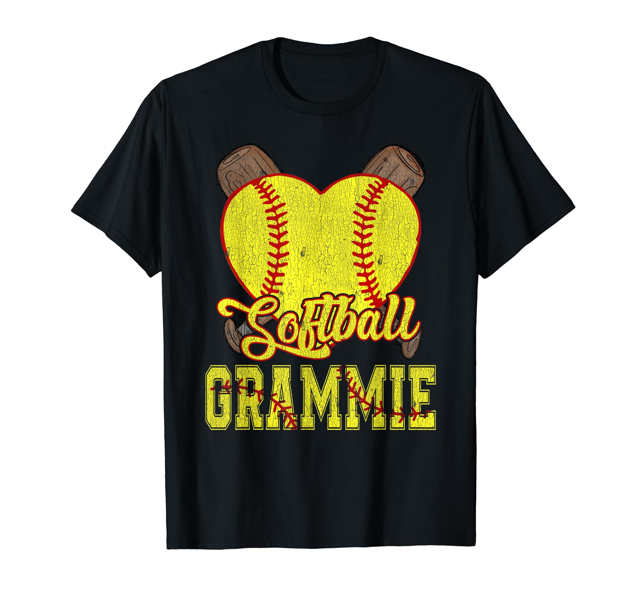 Vintage Softball Grammie Proud Ball Grammie T-Shirt