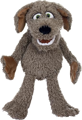 Living Puppet - Lexi, el perro de 19 pulgadas, marioneta de mano afelpada para niños y niñas, cachorro